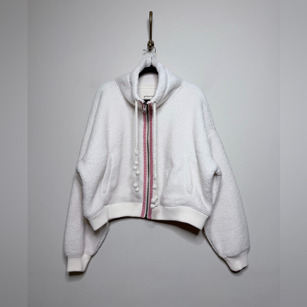Free People Alpine sherpa jacket in cream - Picture 5 of 7